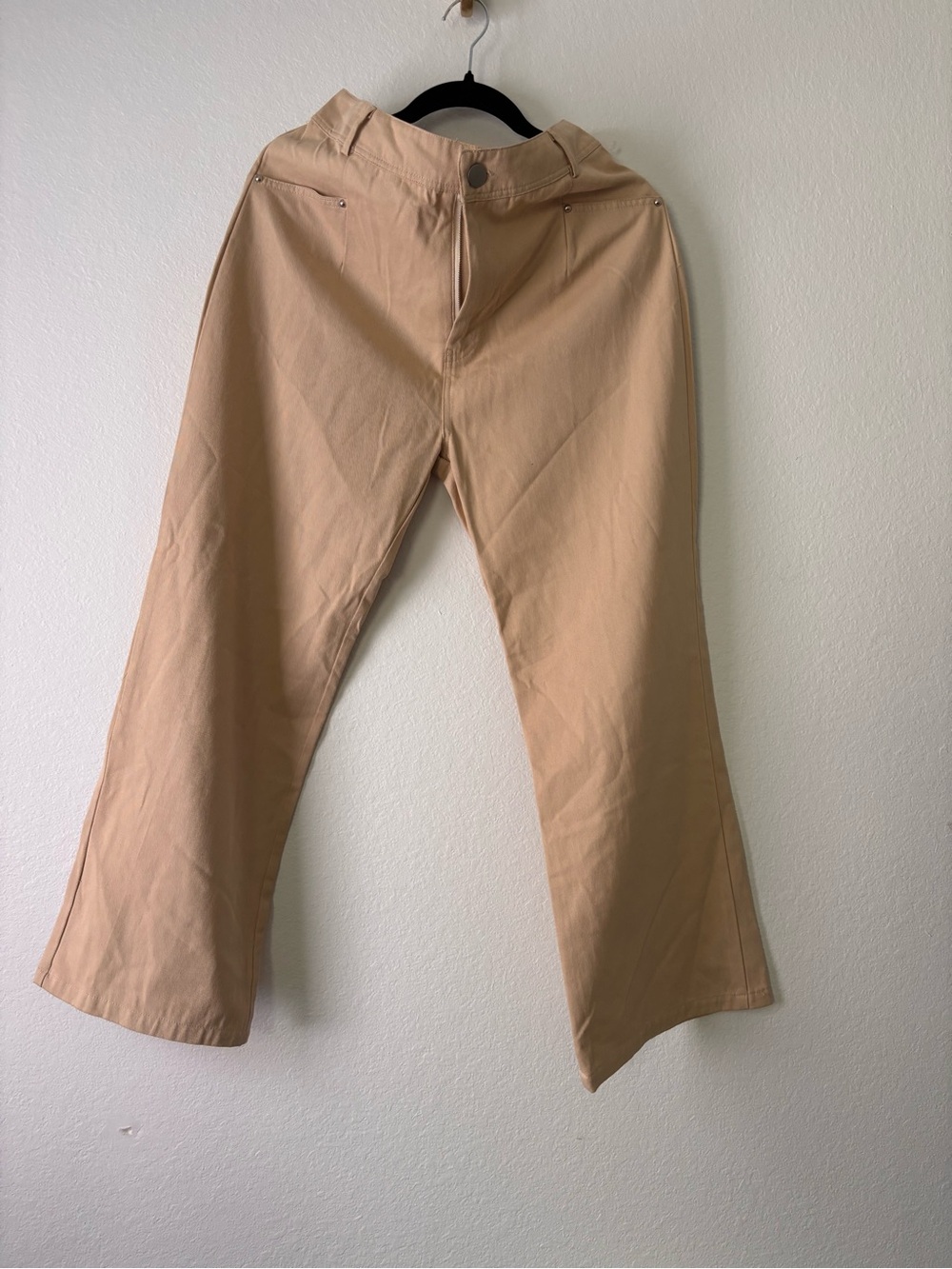 HYFVE Men's Wide-Leg Chinos in Tan